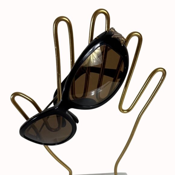 Maui Jim Womens Alana Sunglasses Polarized Brown Lenses Gold Tone Temple Arms - Picture 9 of 12